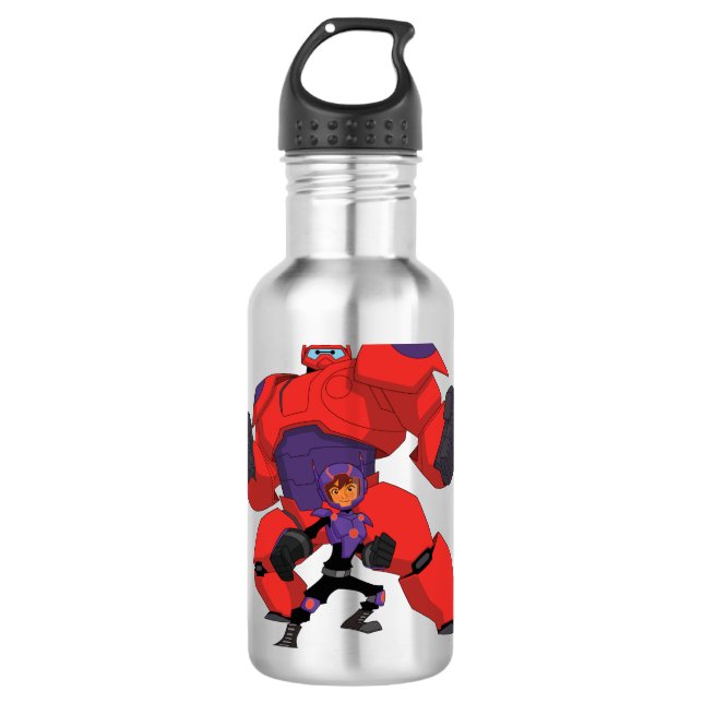 Baymax and Hiro Stainless Steel Water Bottle (Front)
