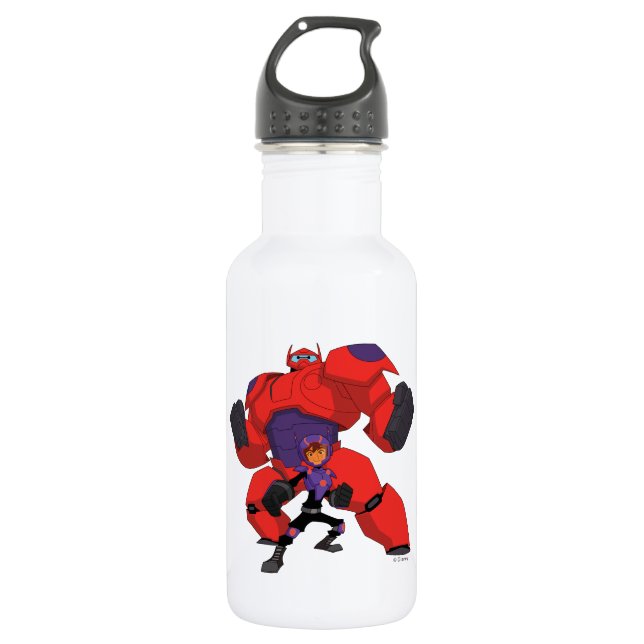 Baymax and Hiro Stainless Steel Water Bottle (Front)