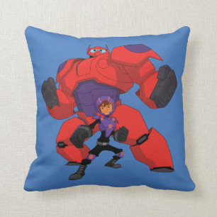 Baymax and Hiro Throw Pillow