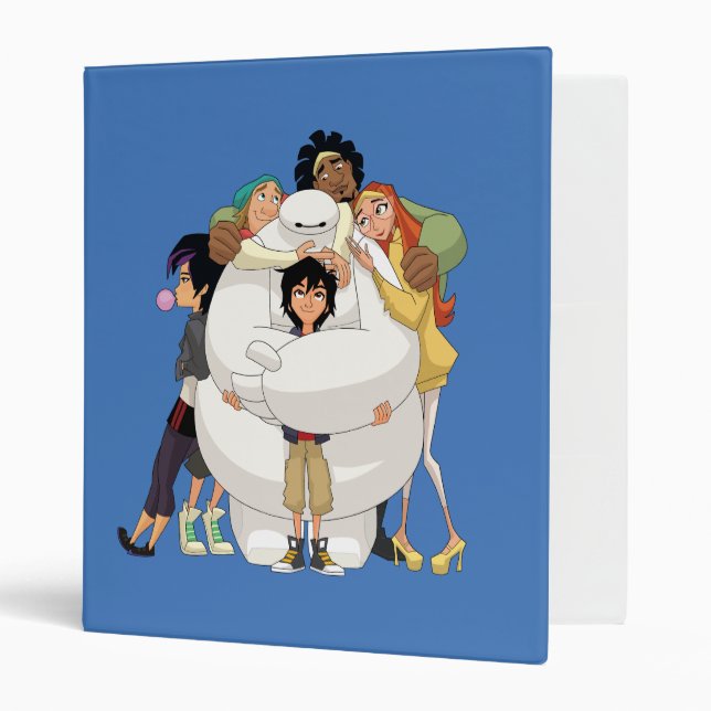 Baymax and his Friends 3 Ring Binder (Front/Inside)