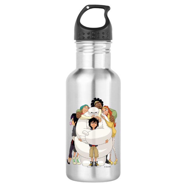 Baymax and his Friends Stainless Steel Water Bottle (Front)