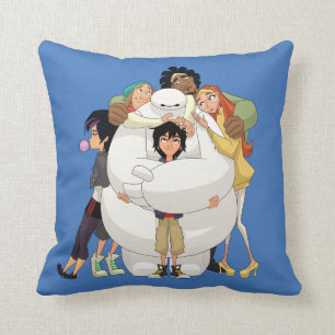 Baymax and his Friends Throw Pillow