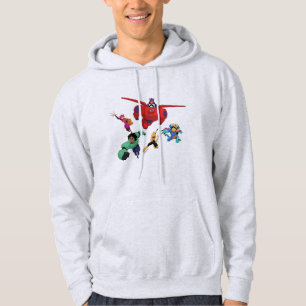 Baymax and his Super Hero Team Hoodie