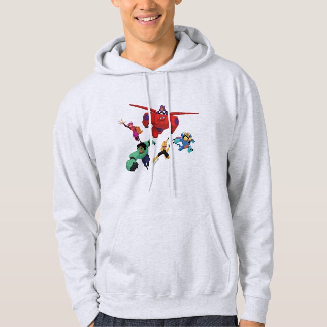 Baymax and his Super Hero Team Hoodie (Front)