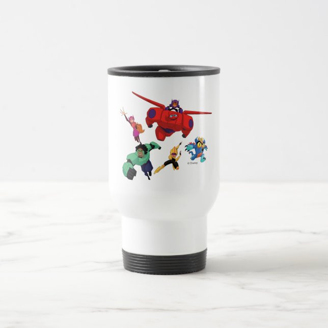 Baymax and his Super Hero Team Travel Mug (Center)