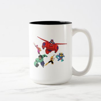 Baymax And His Super Hero Team Two-tone Coffee Mug by bighero6 at Zazzle