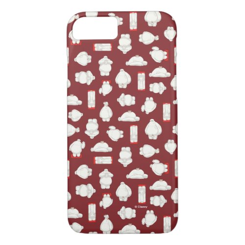 Baymax and Mochi Red Pattern iPhone 87 Case