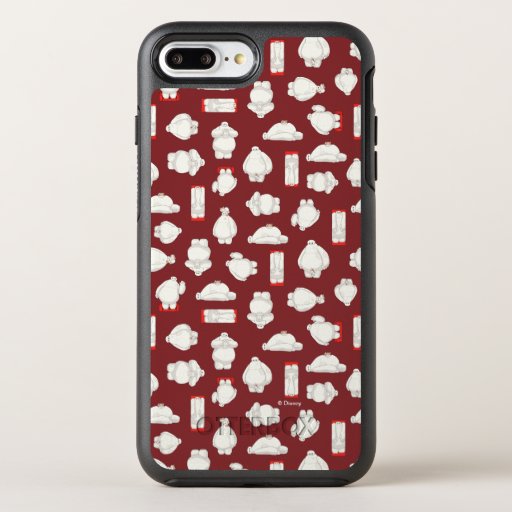 Baymax and Mochi Red Pattern OtterBox Symmetry iPhone 8 Plus/7 Plus Case