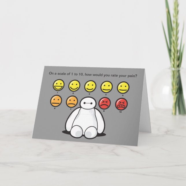 Baymax Emojicons | Get Well Card (Front)