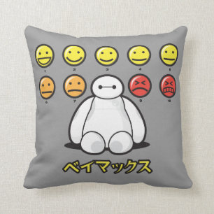 Baymax Emojicons Throw Pillow