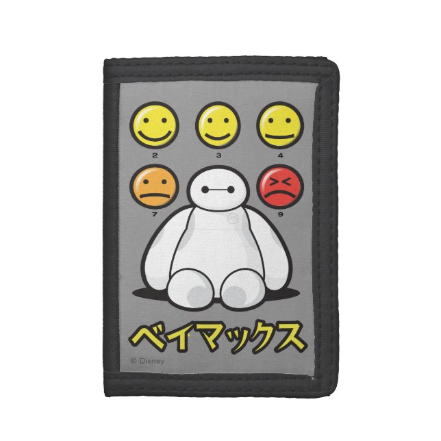 Baymax Emojicons Tri-fold Wallet (Front Vertical)