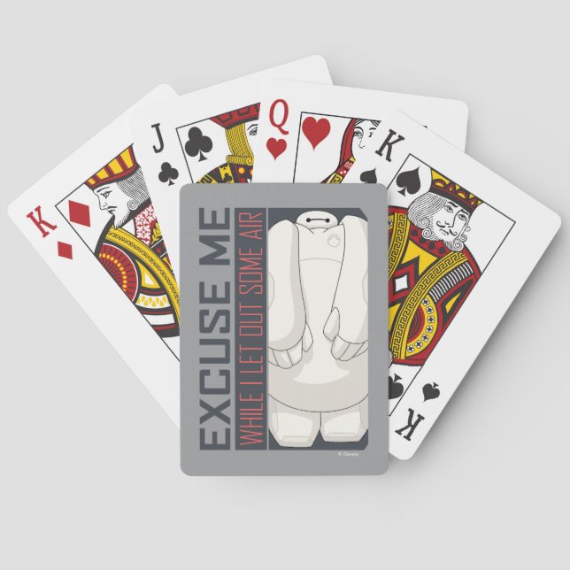 Baymax | Excuse Me Poker Cards (Back)
