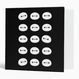 Baymax Face Pattern 3 Ring Binder