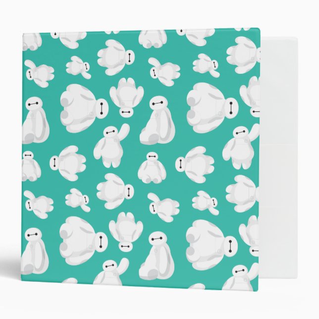 Baymax Green Classic Pattern Binder (Front/Inside)