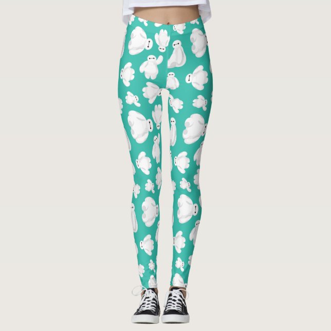 Baymax Green Classic Pattern Leggings (Front)