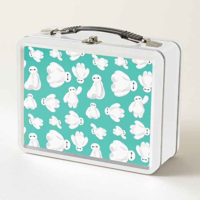 Baymax Green Classic Pattern Metal Lunch Box (Front)