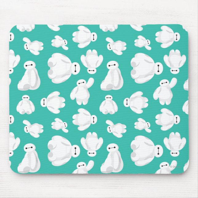 Baymax Green Classic Pattern Mouse Pad (Front)