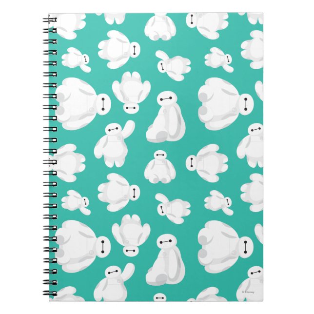 Baymax Green Classic Pattern Notebook (Front)