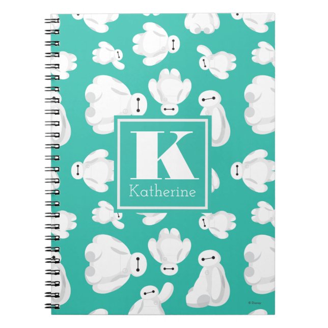 Baymax Green Classic Pattern Notebook (Front)