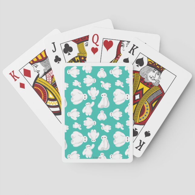 Baymax Green Classic Pattern Poker Cards (Back)