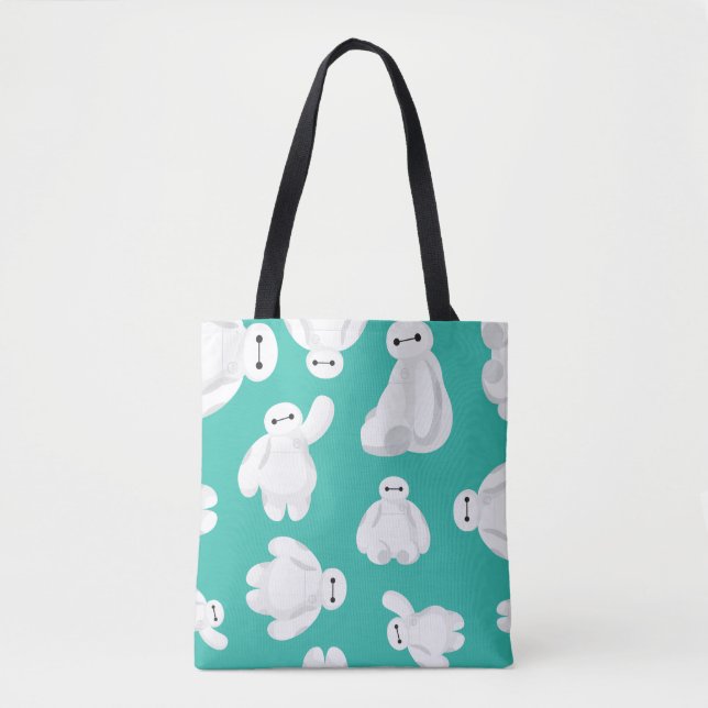 Baymax Green Classic Pattern Tote Bag (Front)