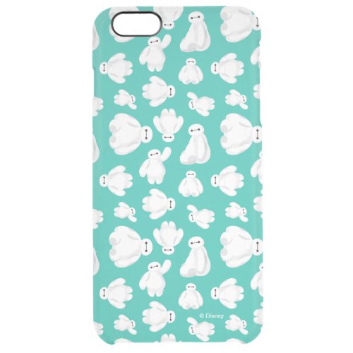Baymax Green Classic Pattern Clear iPhone 6 Plus Case