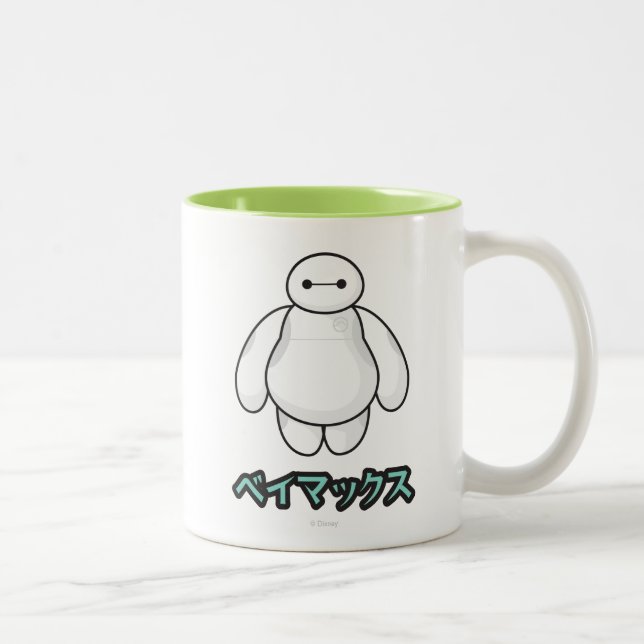 Baymax Green Graphic Two-Tone Coffee Mug (Right)