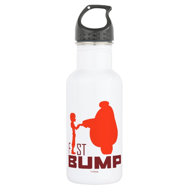 Baymax & Hiro | Fist Bump Stainless Steel Water Bottle (Front)