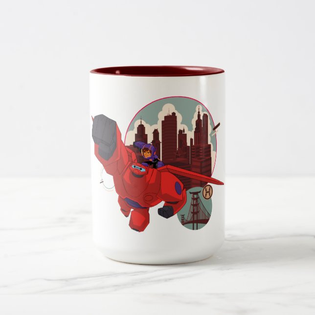Baymax & Hiro | Hero Up Two-Tone Coffee Mug (Center)