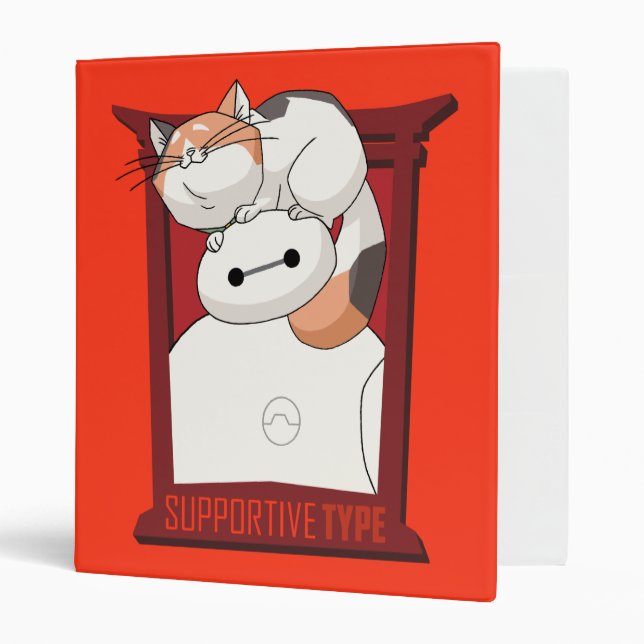 Baymax & Mochi | Supportive Type 3 Ring Binder (Front/Inside)