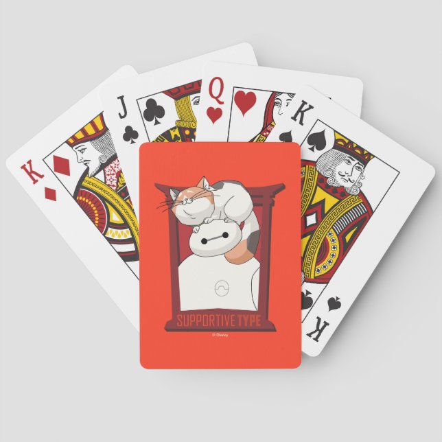 Baymax & Mochi | Supportive Type Poker Cards (Back)