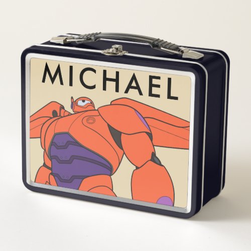 Baymax Orange Suit Metal Lunch Box