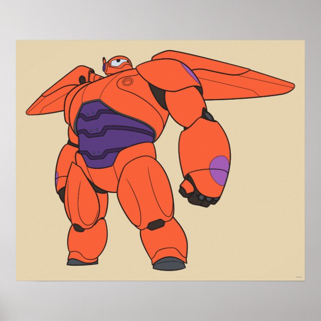 Baymax Orange Suit Poster (Front)