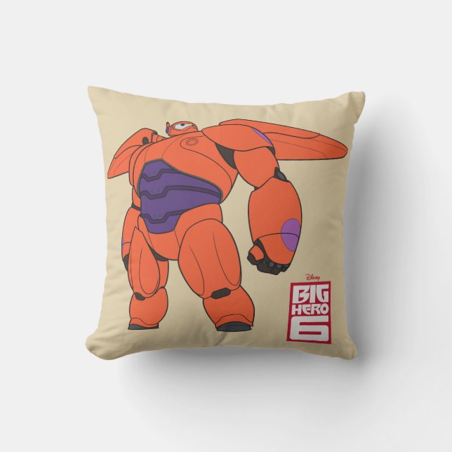 Baymax Orange Suit Throw Pillow (Front)