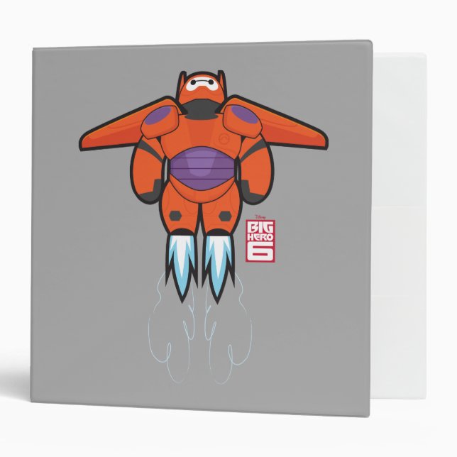 Baymax Orange Super Suit 3 Ring Binder (Front/Inside)