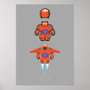 Baymax Orange Super Suit Poster
