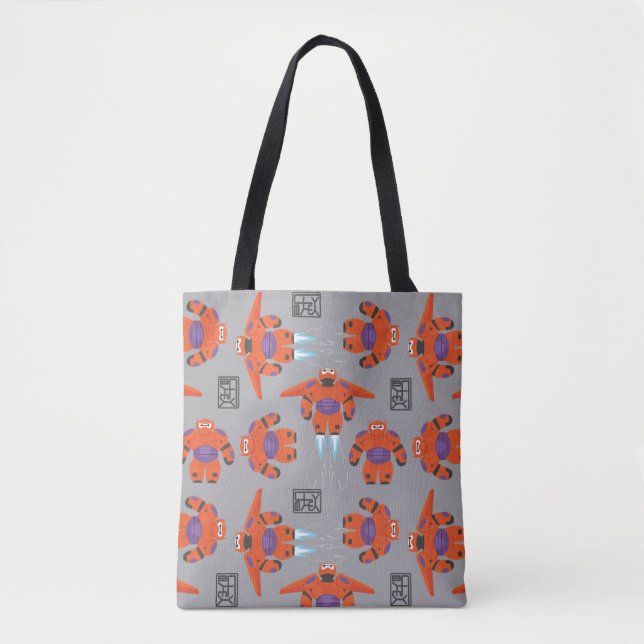 Baymax Orange Supersuit Pattern Tote Bag (Front)