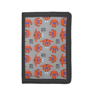 Baymax Orange Supersuit Pattern Tri-fold Wallet