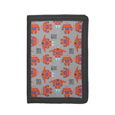 Baymax Orange Supersuit Pattern Tri-fold Wallet