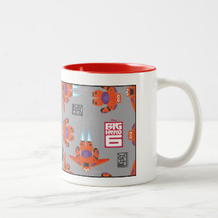 Baymax Orange Supersuit Pattern Two-Tone Coffee Mug