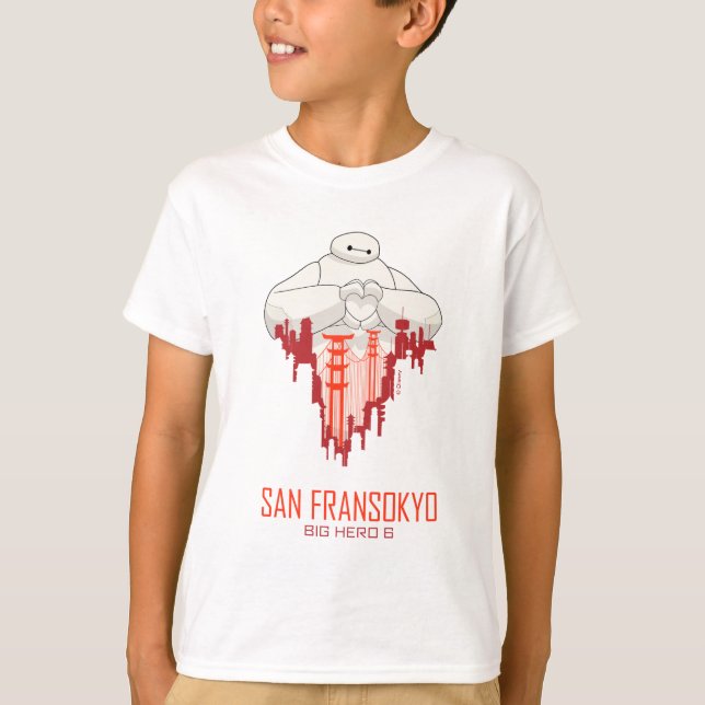 Baymax | San Fransokyo - Big Hero 6 T-Shirt (Front)