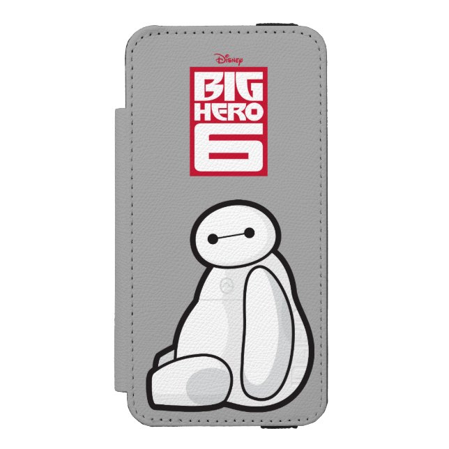 Baymax Sideways Sitting Incipio iPhone Wallet Case (Folio Front)