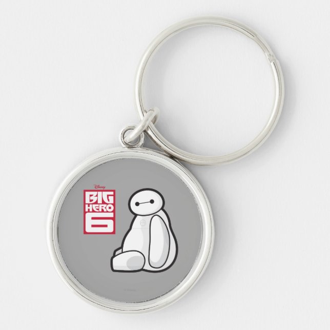 Baymax Sideways Sitting Keychain (Front)