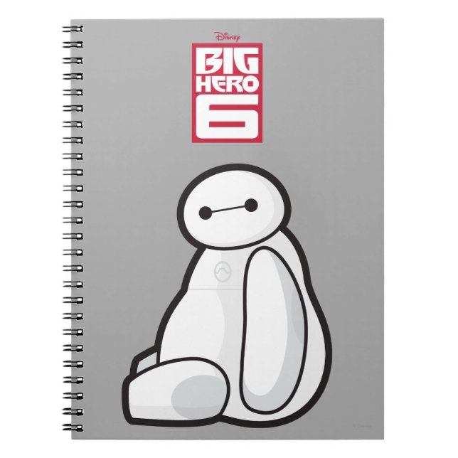 Baymax Sideways Sitting Notebook (Front)