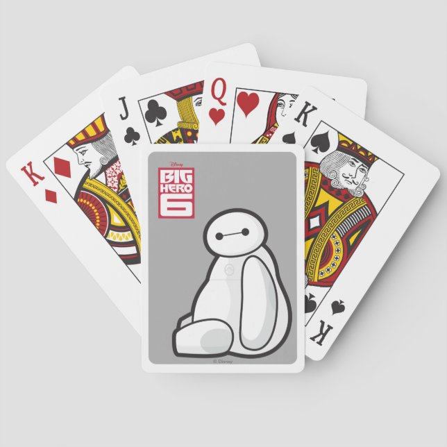 Baymax Sideways Sitting Poker Cards (Back)