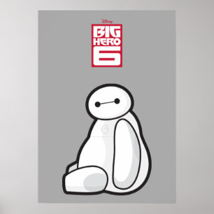 Baymax Sideways Sitting Poster