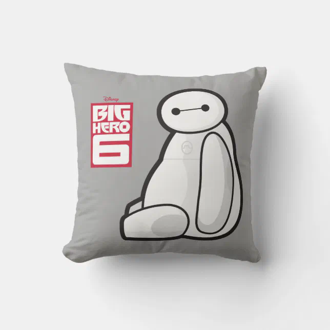 Baymax Sideways Sitting Throw Pillow Zazzle