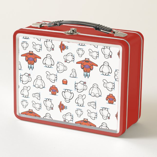 Baymax Suit Pattern Metal Lunch Box (Front)