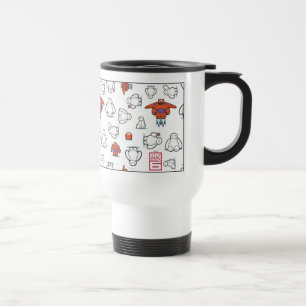 Baymax Suit Pattern Travel Mug