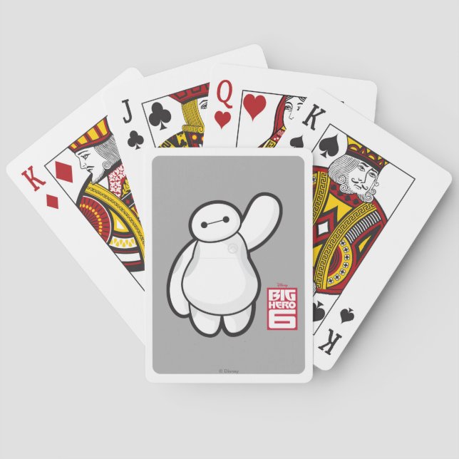 Baymax Waving Poker Cards (Back)